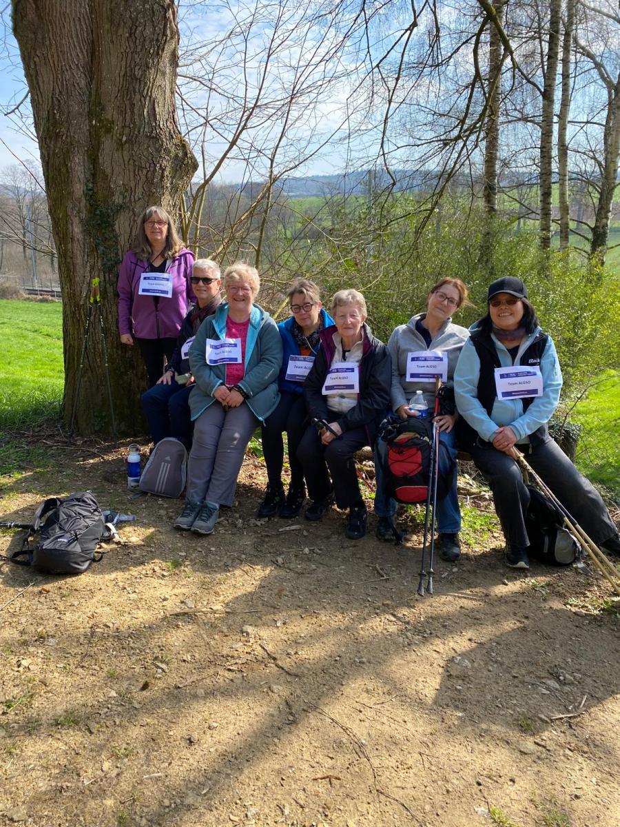 ALGSO members participating in the Relais pour la Vie 2026 Luxembourg as a connected team.