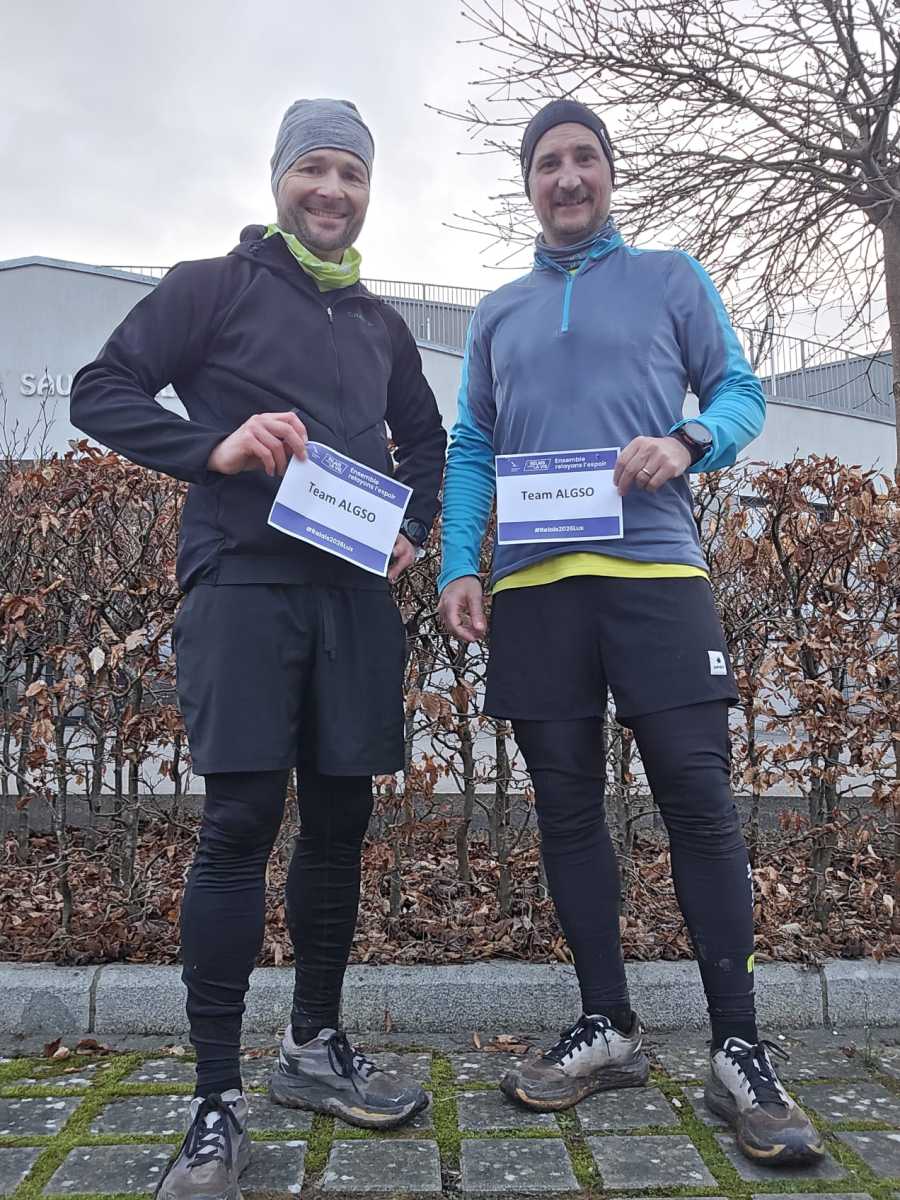 ALGSO members participating in the Relais pour la Vie 2026 Luxembourg as a connected team.
