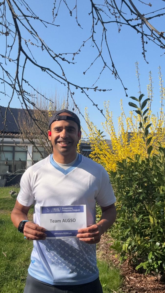 ALGSO members participating in the Relais pour la Vie 2026 Luxembourg as a connected team.