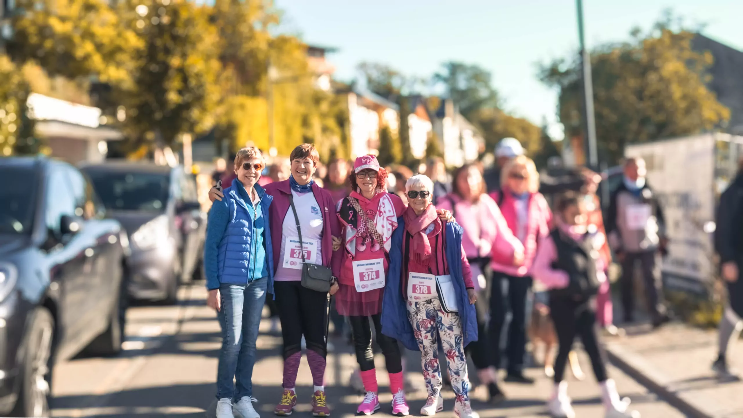 Some ALGSO members posing at the Broschtkriibslaf 2024