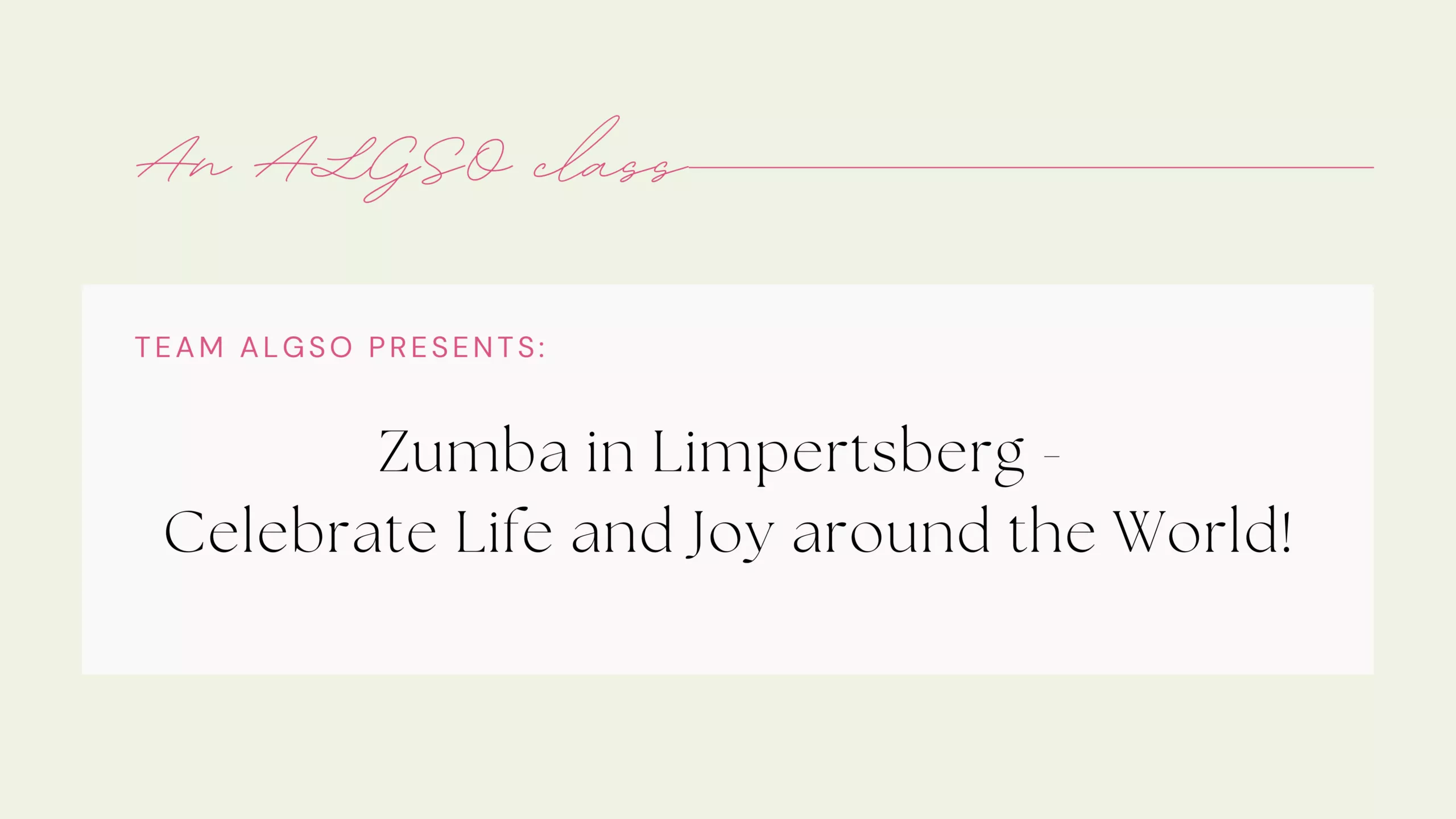 Zumba in Limpertsberg: Feel the Rhythm with ALGSO