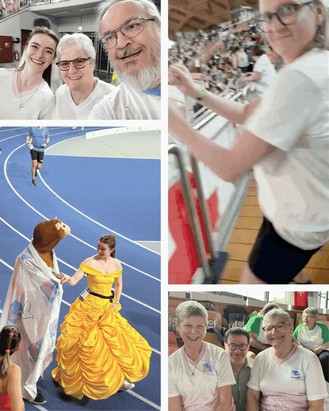 Photo collage of the snapshots taken by our ALGSO family at last year's Relais pour la Vie.