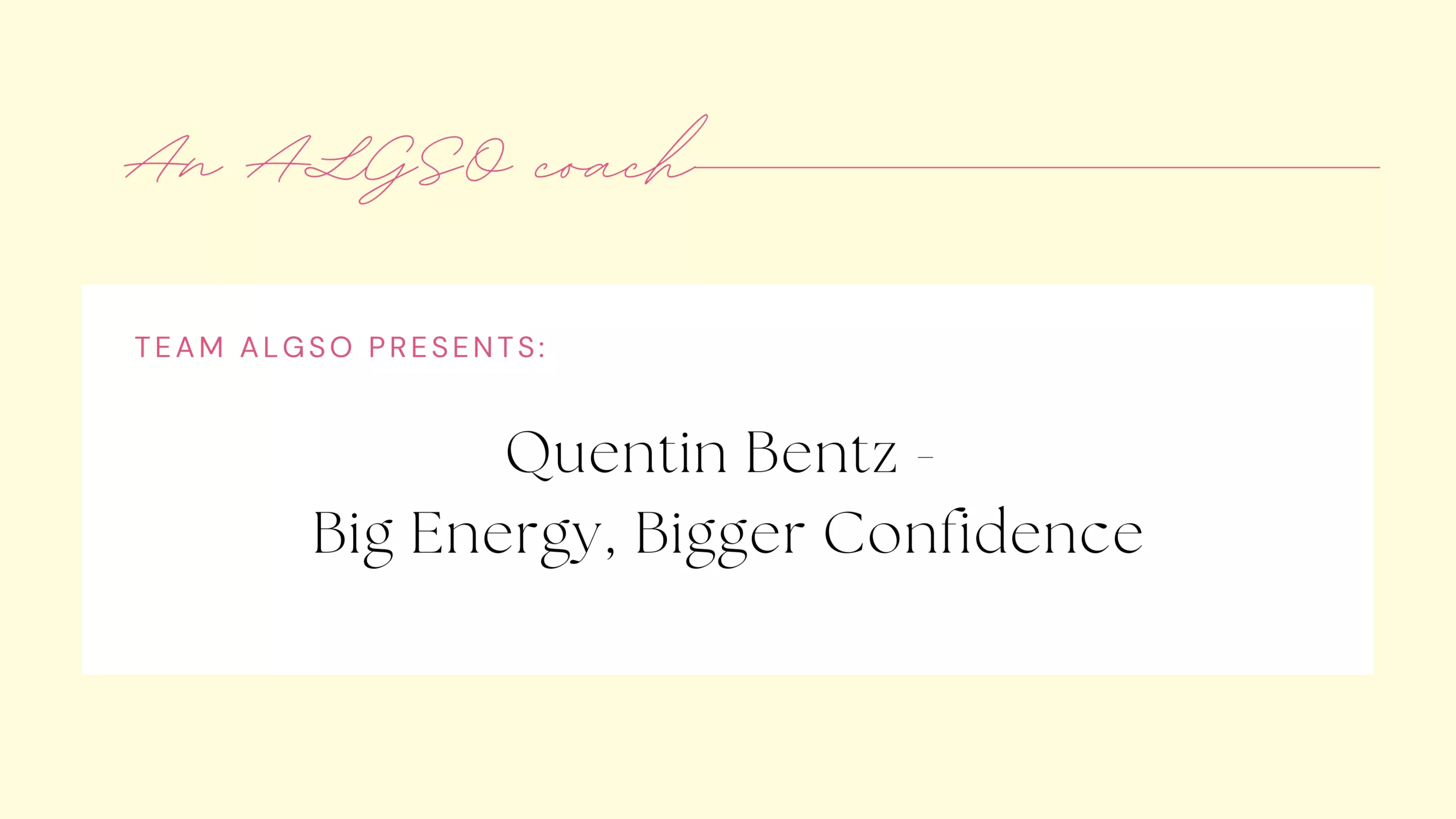 Rencontrez Quentin Bentz – Sport, Banter & 80s Beats