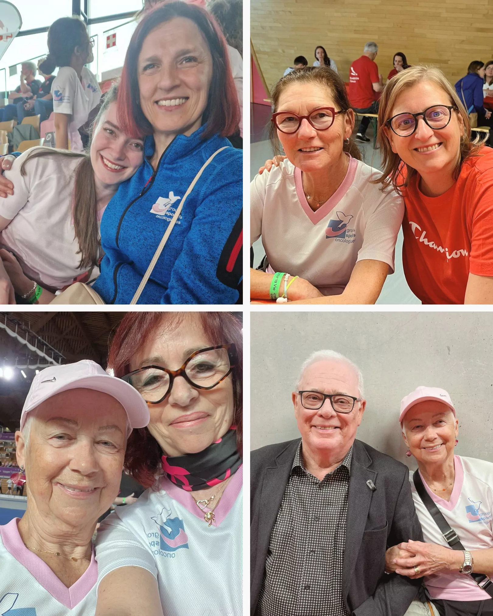Photo collage of the snapshots taken by our ALGSO family at last year's Relais pour la Vie.