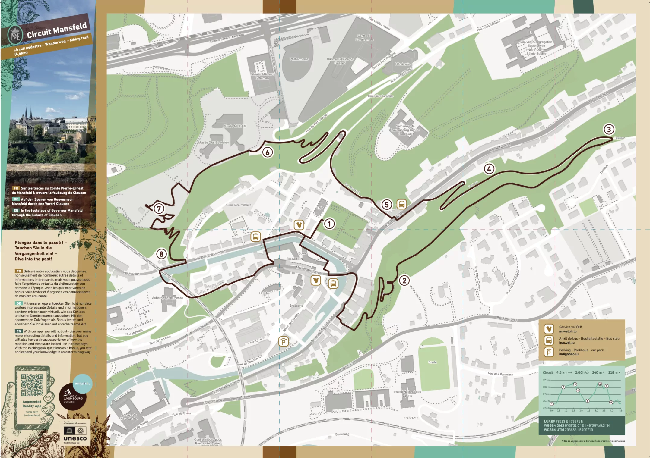 Mansfeld circuit details for the ALGSO connected team's launch hike for the Relais pour la Vie 2026 Luxembourg